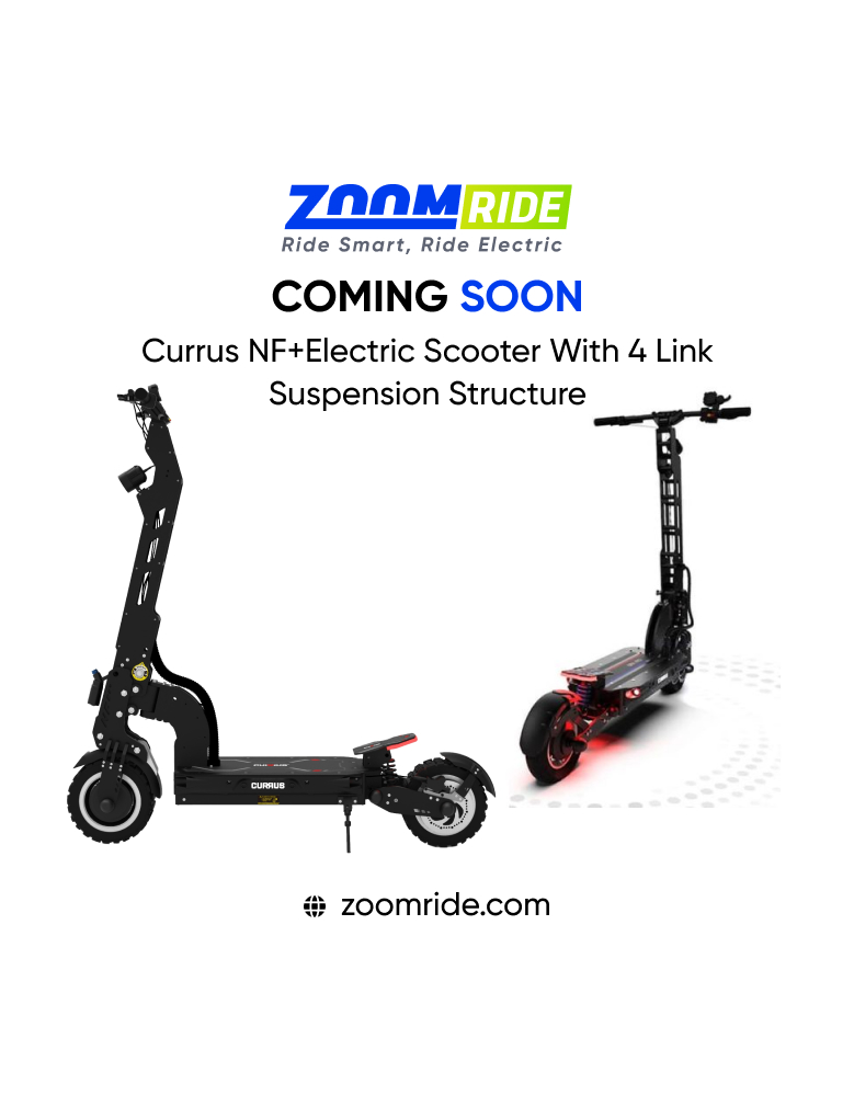  Currus NF+ Electric Scooter With 4 Link Suspension Structure