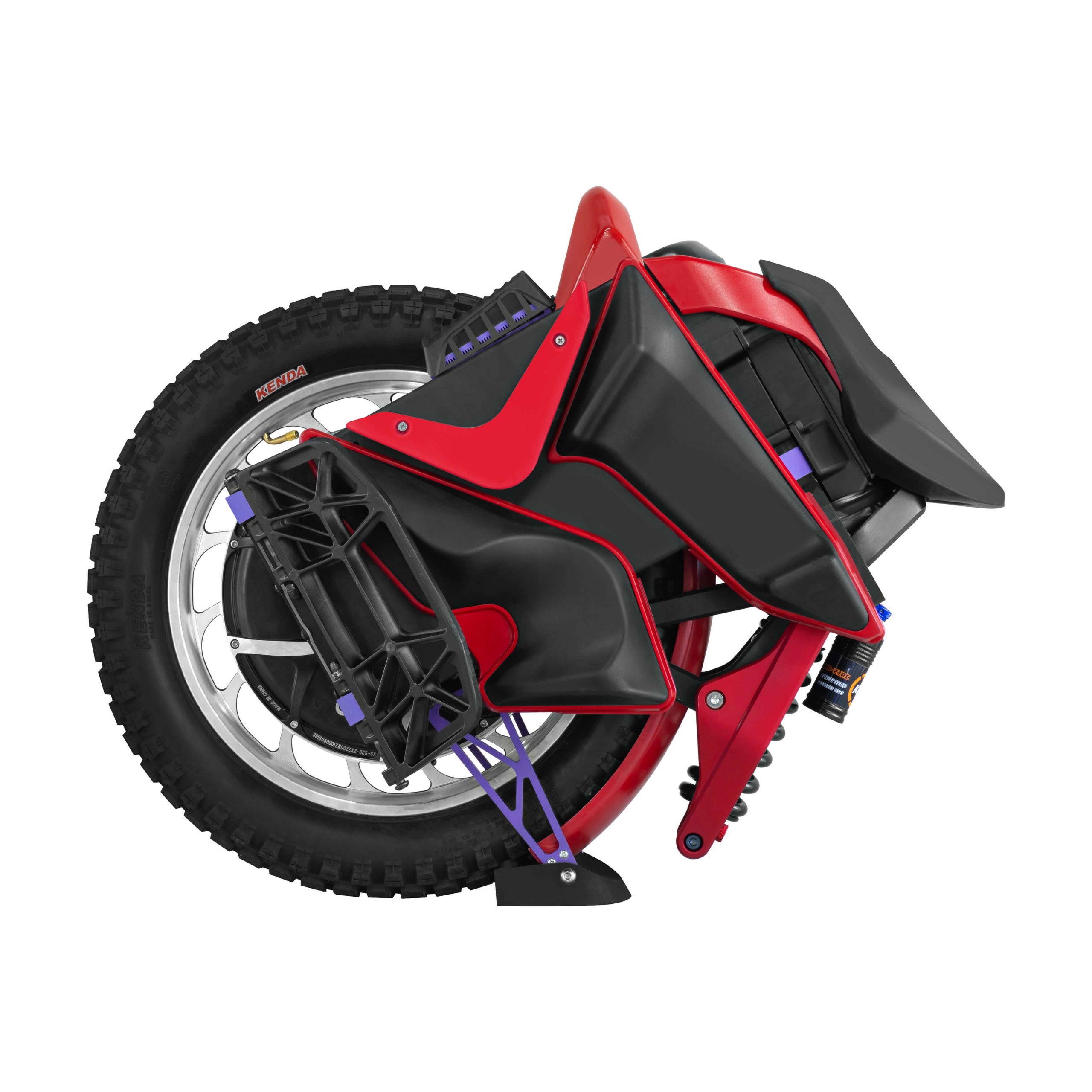 kingsong s20 eagle 20-inch electric unicycle with integrated suspension and kickstand
