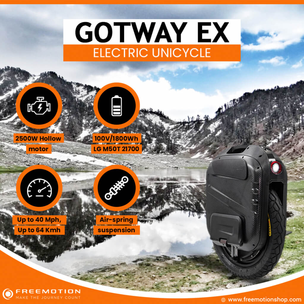 gotway ex electric unicycle specs banner