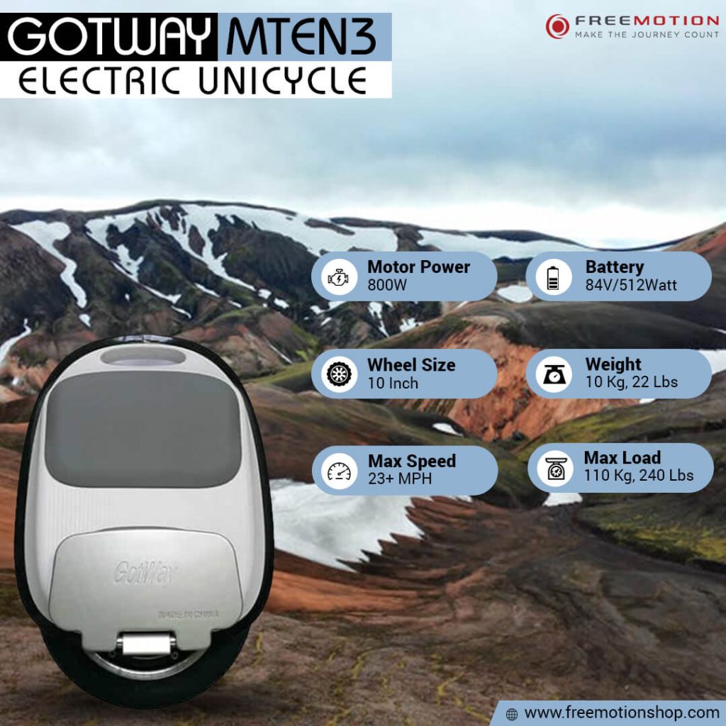 begode mten3 electric unicycle specs