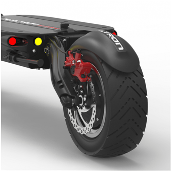 dualtron thunder electric scooter rear tire and brakes