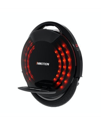 inmotion v8f 16-inch electric unicycle with rgb lights on the side-min