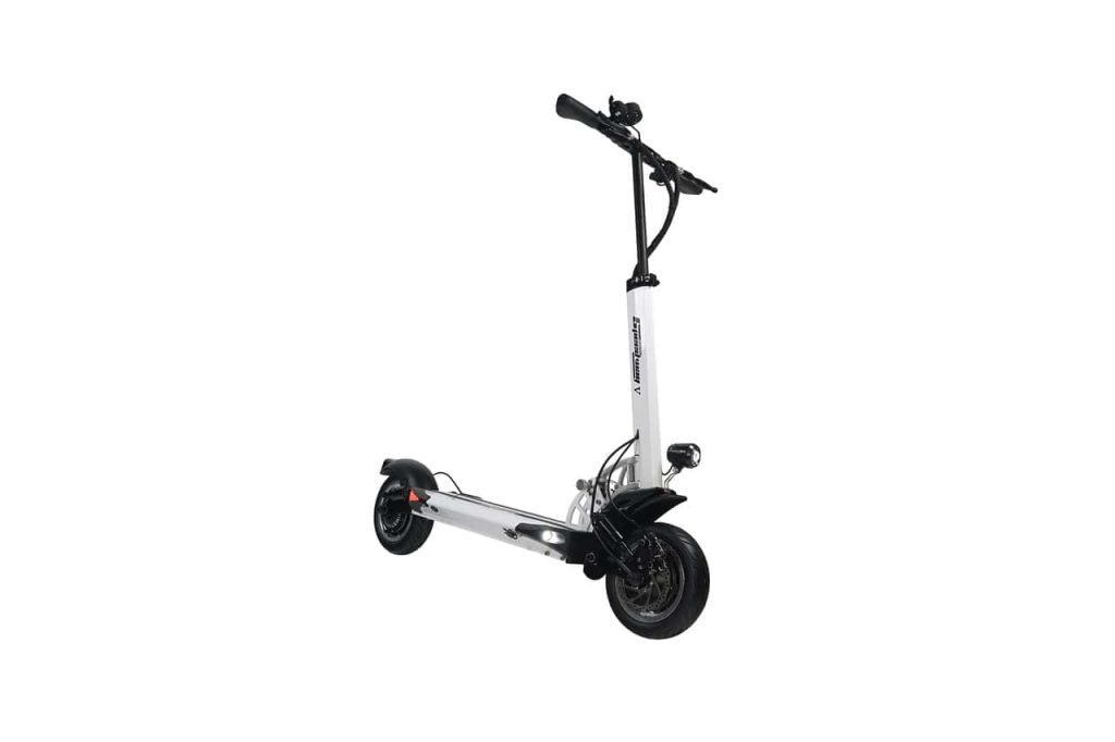 speedway V electric scooter in white color