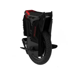begode et max electric unicycle with integrated suspension and kickstand